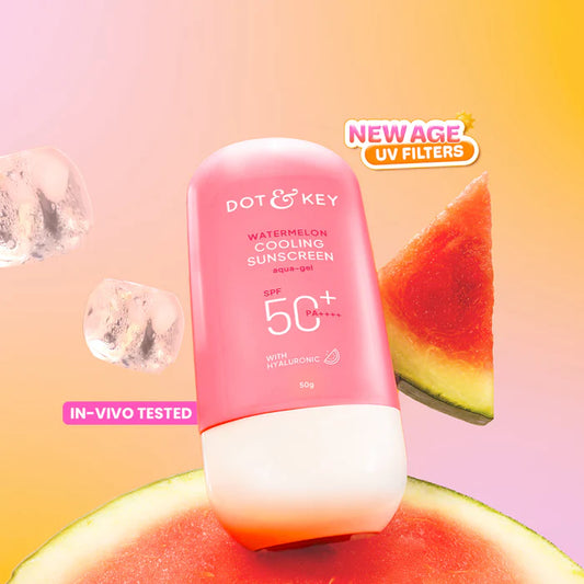 Watermelon Cooling Sunscreen SPF 50+ PA++++ With New-Age UV Filters Suitable for: Oily & Combination Skin