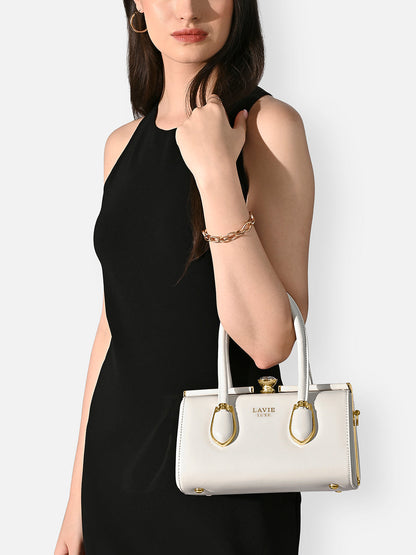 DAZZEM25 SMALL OFF WHITE HANDBAG