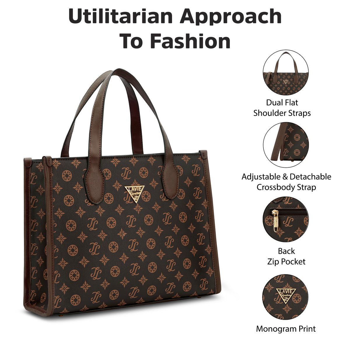 VANCOUVER BOX LARGE CHOCO TOTE BAG