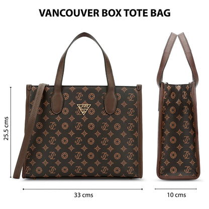 VANCOUVER BOX LARGE CHOCO TOTE BAG