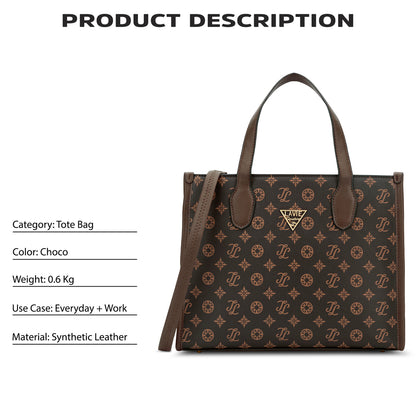 VANCOUVER BOX LARGE CHOCO TOTE BAG