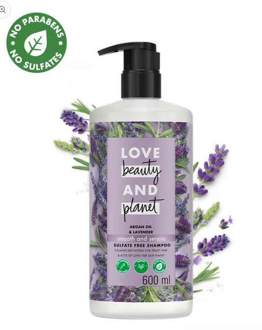 Argan Oil and Lavender Sulfate Free Smooth Serene Shampoo | 600ml MRP 879 1,099 20% Off