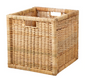 BRANÄS Basket, rattan, 32x34x32 cm (12 ½x13 ½x12 ½")