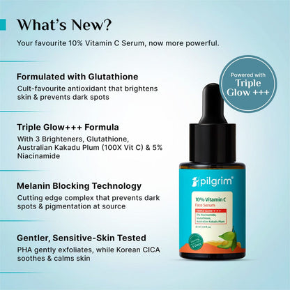 10% Vitamin C Face Serum For Triple Glow+++