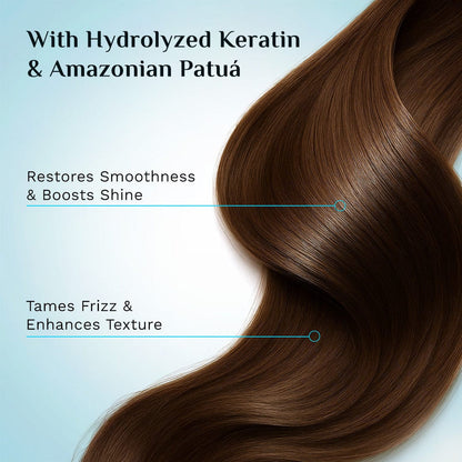 Keratin & Amazonian Patuá Smoothening Shampoo
Discover 10X Keratin-Smooth Hair