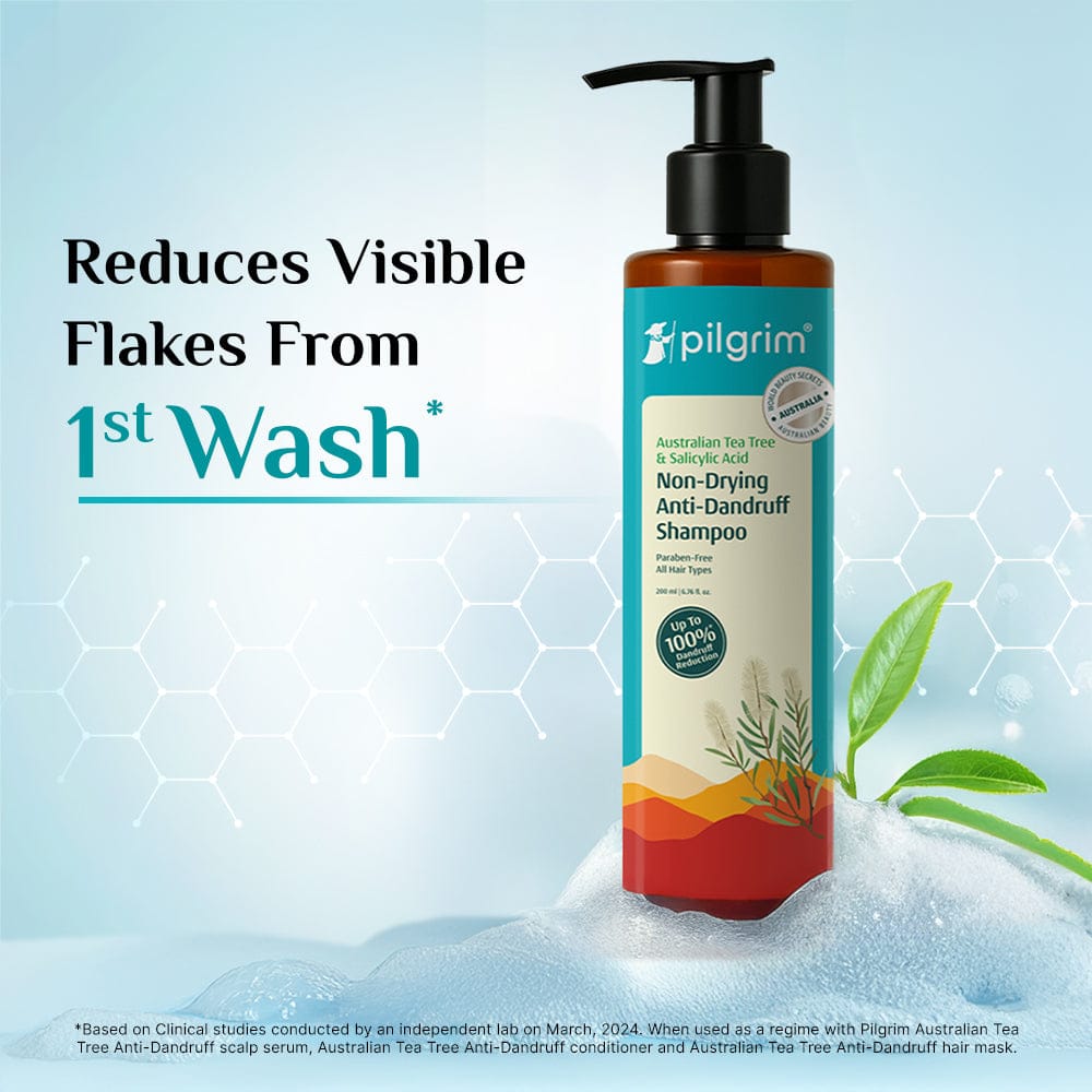 Australian Tea Tree Non-Drying Anti-Dandruff Shampoo
Reduces Dandruff Without Drying Hair