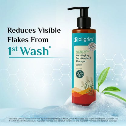 Australian Tea Tree Non-Drying Anti-Dandruff Shampoo
Reduces Dandruff Without Drying Hair