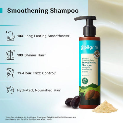 Keratin & Amazonian Patuá Smoothening Shampoo
Discover 10X Keratin-Smooth Hair