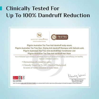 Australian Tea Tree Non-Drying Anti-Dandruff Shampoo
Reduces Dandruff Without Drying Hair