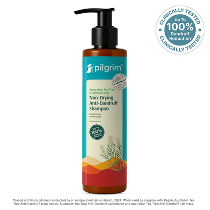 Australian Tea Tree Non-Drying Anti-Dandruff Shampoo
Reduces Dandruff Without Drying Hair